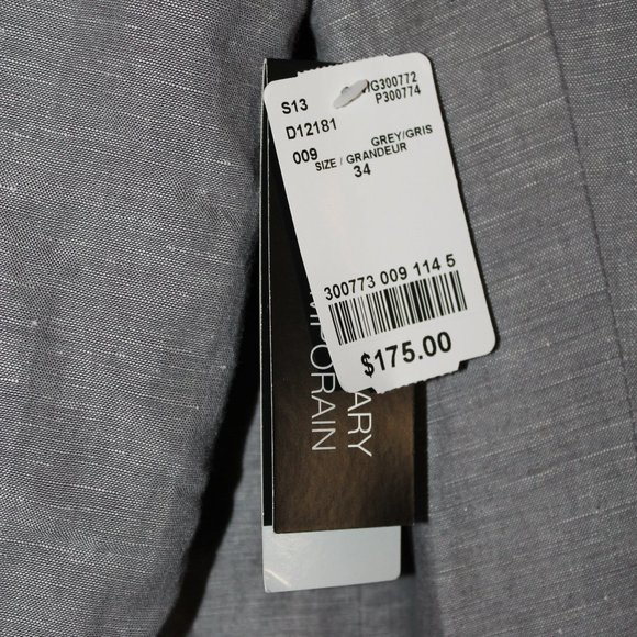 Grey speck linen blend blazer - 34 - Picture 3 of 6